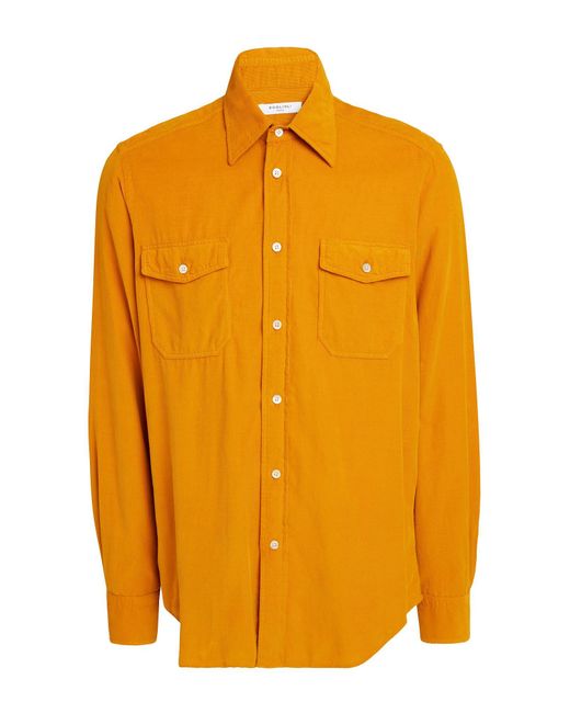 Boglioli Orange Marigold Shirt Cotton for men