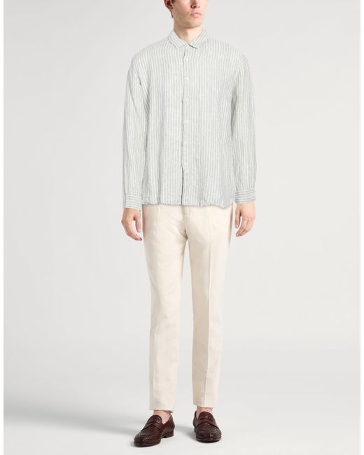 Crossley White Light Shirt Linen for men