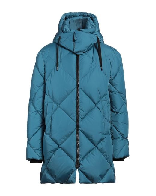 Herno Blue Puffer Polyamide, Acrylic, Wool, Elastane for men