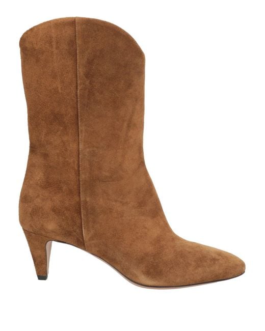 The Seller Brown Camel Ankle Boots Leather