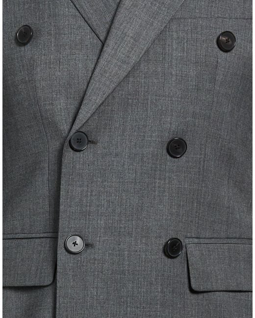 Amaranto Black Blazer Polyester, Virgin Wool, Elastane for men
