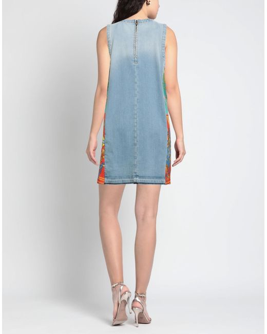 Versace Blue Mini-Kleid