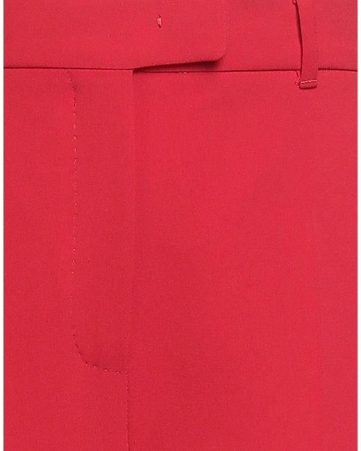 Max Mara Red Pants Triacetate, Polyester