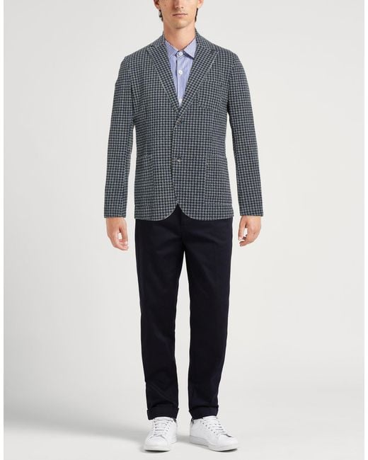 Bob Blue Blazer Cotton, Polyester, Elastane for men