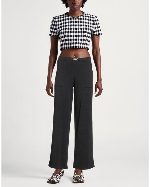 Siste's Black Pants Polyester, Viscose, Elastane