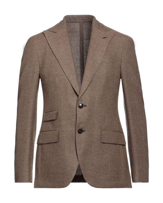 Lubiam Brown Blazer for men