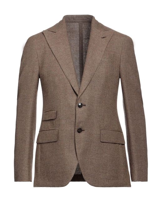 Lubiam Brown Blazer for men