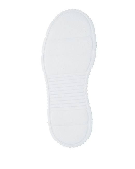 Inuikii White Sneakers Textile Fibers, Leather