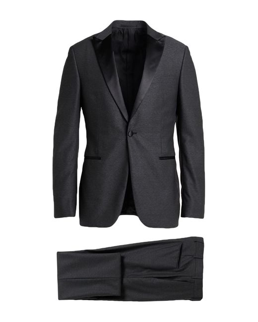 Zegna Black Suit Wool for men