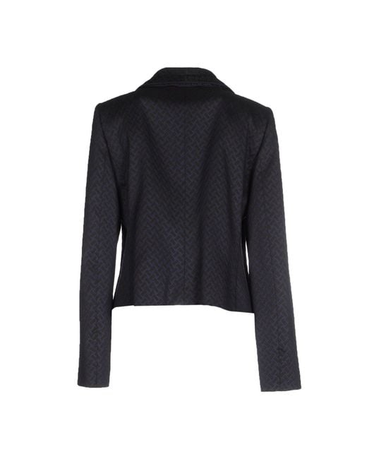 Armani Collezioni Blue Midnight Blazer Wool, Polyester