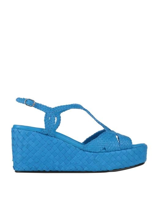 Pons Quintana Blue Sandals Leather