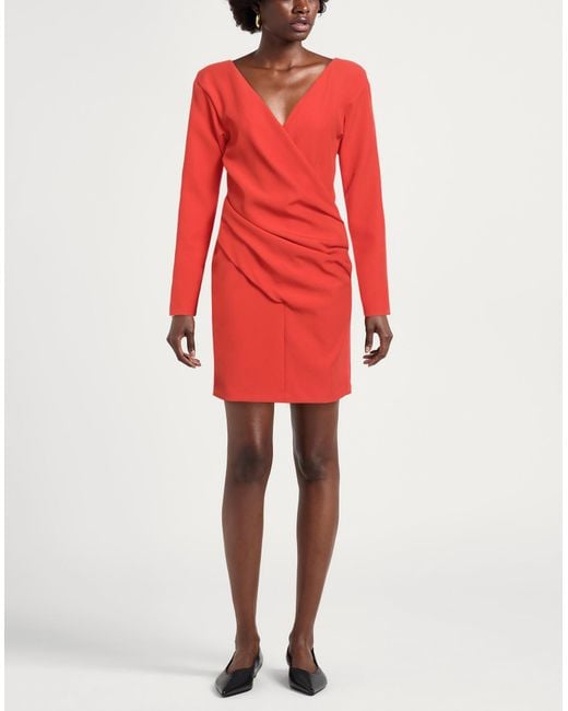 Semicouture Red Mini Dress