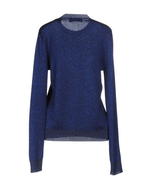 MSGM Blue Midnight Sweater Viscose, Polyester, Polyamide