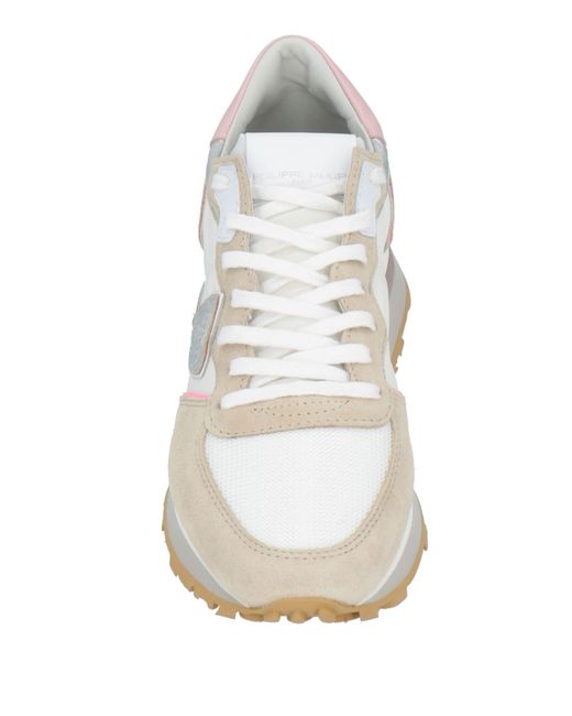 Philippe Model Pink Sneakers Leather, Textile Fibers