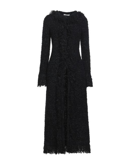 Charlott Black Overcoat & Trench Coat