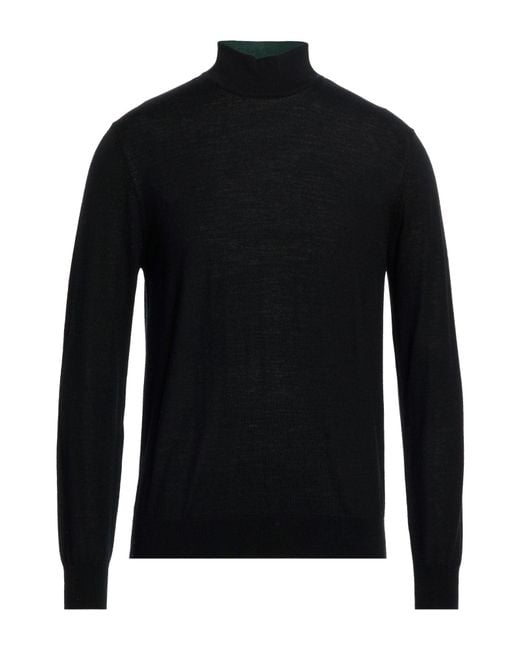 White Wise Black Turtleneck for men