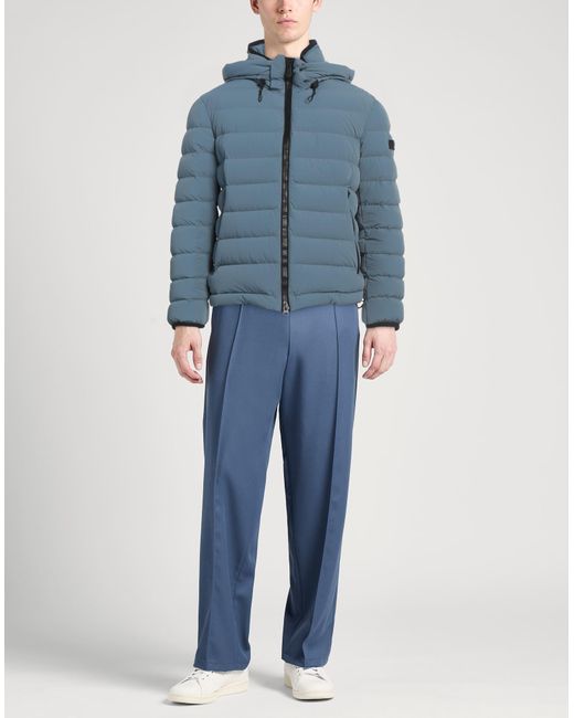 Peuterey Blue Slate Puffer Polyamide, Elastane for men