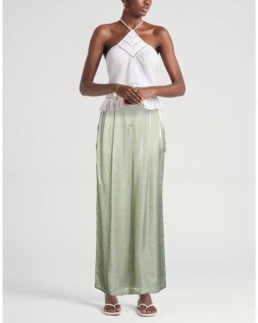 Ottod'Ame Green Light Pants Viscose, Linen, Polyamide