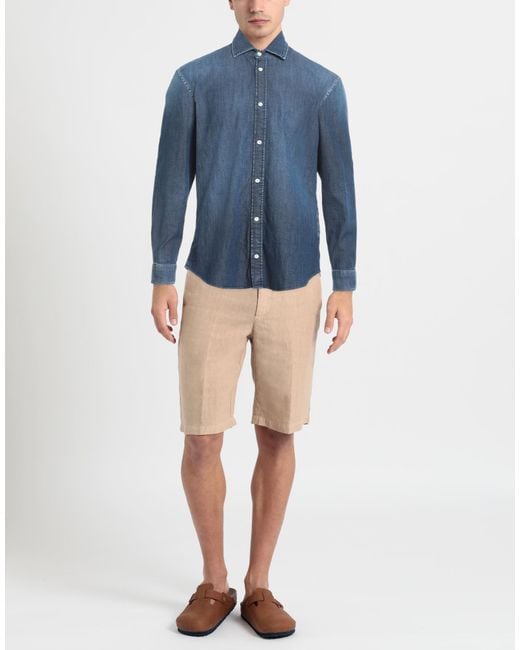 Dondup Blue Denim Shirt for men