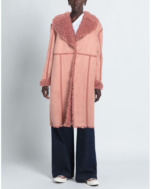 Twinset Pink Shearling & Teddy