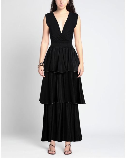 Soallure Black Long Dress