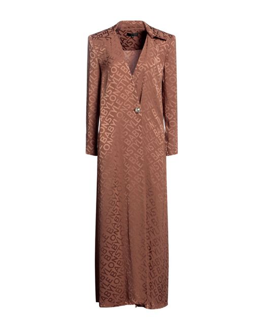 W Les Femmes By Babylon Brown Overcoat & Trench Coat