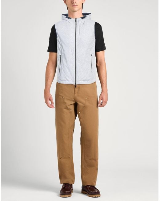 Fedeli Blue Vest Cotton for men