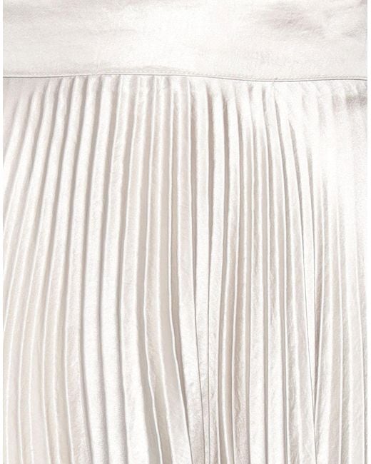 Rossopuro White Light Maxi Skirt Polyester