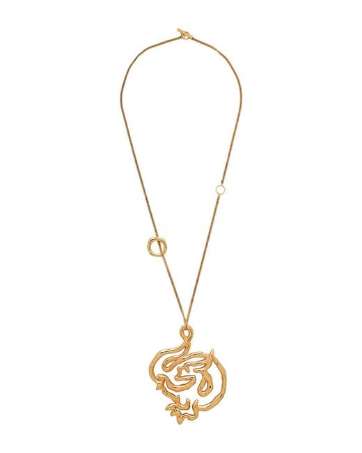 Jil Sander Metallic Necklace Metal