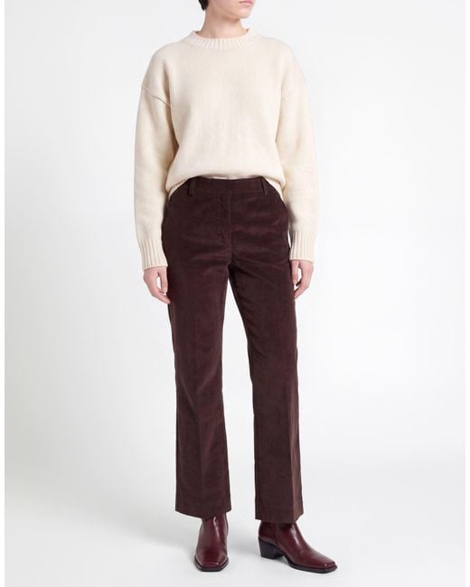 Weekend by Maxmara Purple Pants Cotton, Elastane