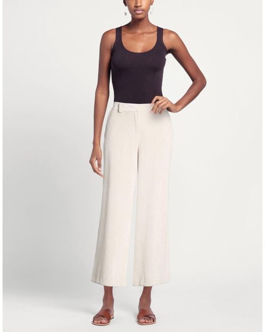 ALESSIA SANTI Natural Pants Polyester, Polyamide, Elastane
