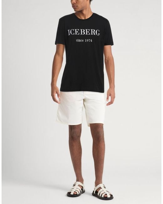Iceberg Black T-shirt for men