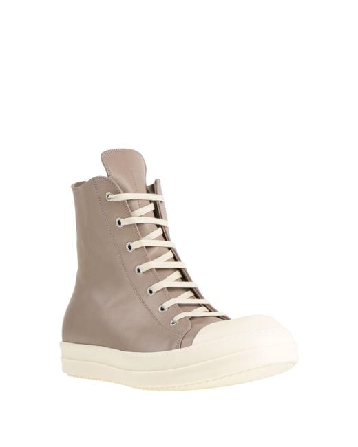 Rick Owens Natural Sneakers Leather for men