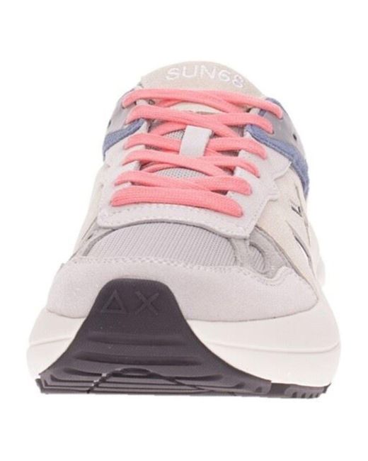Sun 68 Sneakers in Pink für Herren