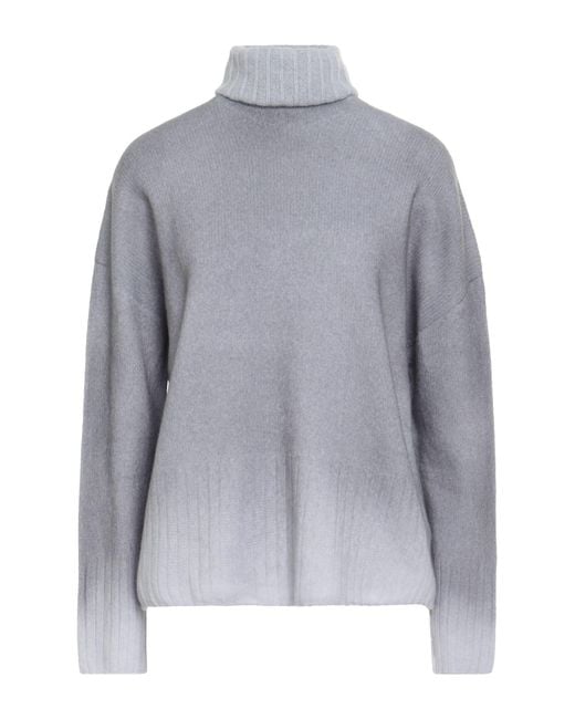 Aragona Gray Turtleneck Wool, Cashmere