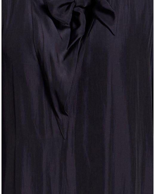 Lanvin Blue Midnight Mini Dress Polyester