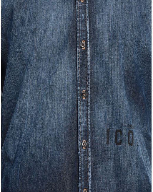 Camisa vaquera DSquared² de hombre de color Blue