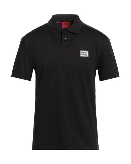 HUGO Black Polo Shirt for men