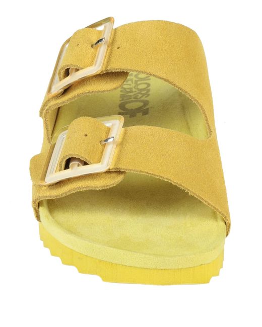 Colors Of California Yellow Sandals
