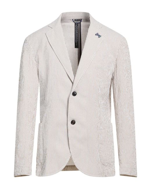 Mason's White Blazer Cotton, Elastane for men