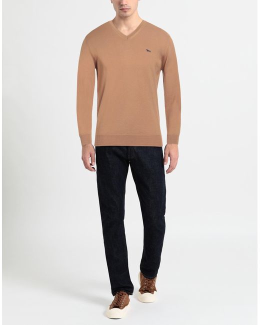 Harmont & Blaine Natural Camel Sweater Wool for men