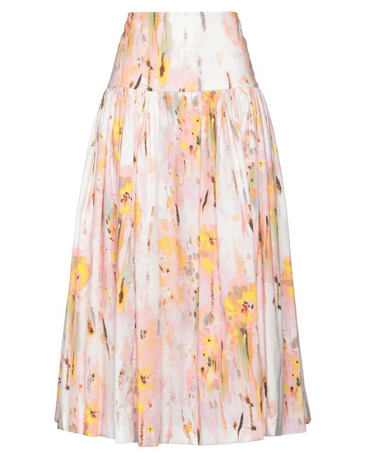 MSGM Pink Maxi Skirt Cotton