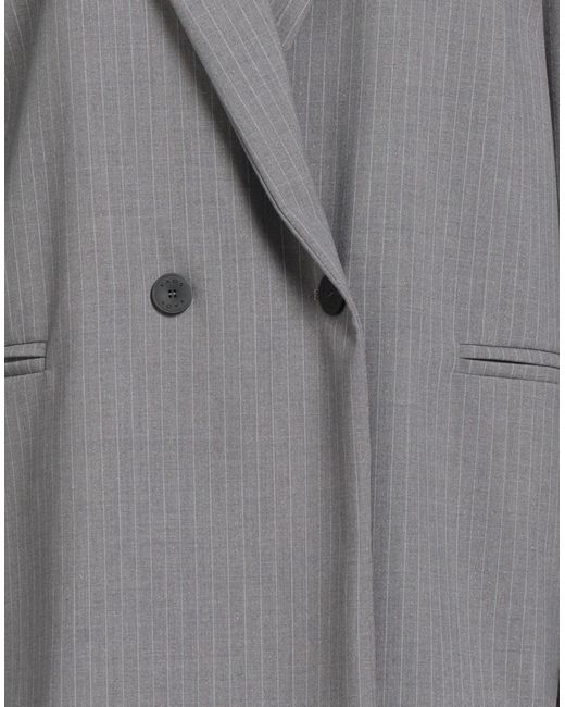 Kaos Gray Blazer Polyester, Viscose, Elastane