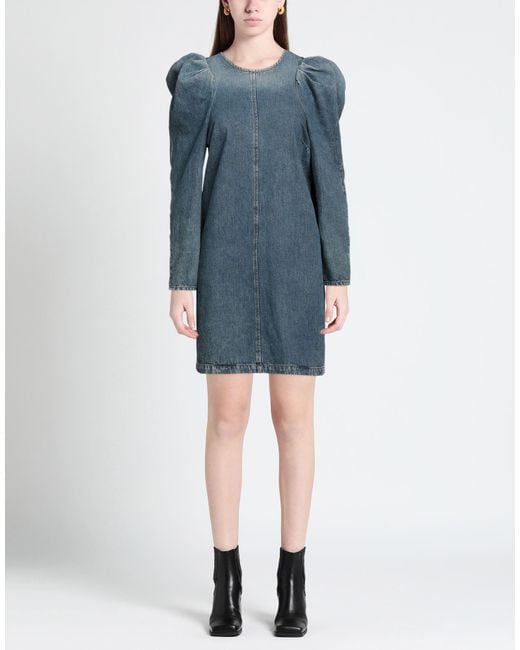 Sportmax Blue Mini Dress