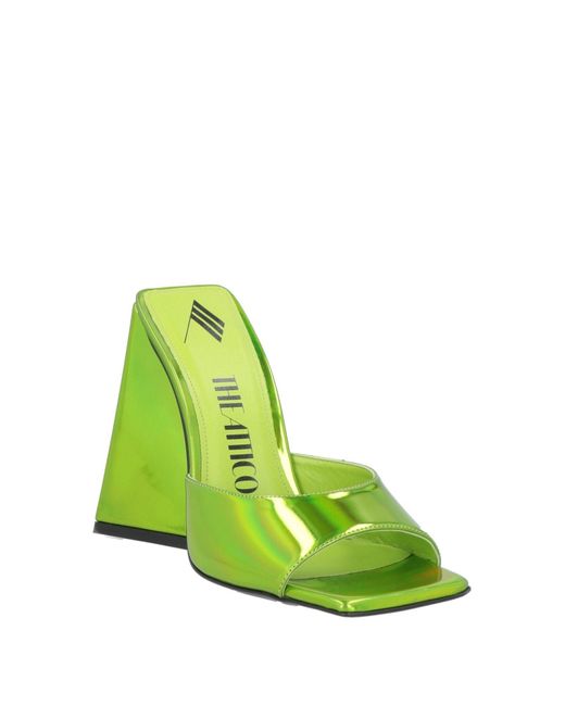 The Attico Green Sandals