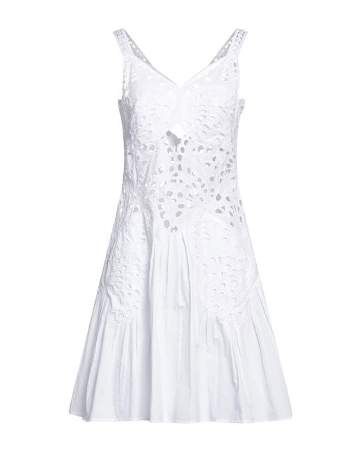 Alberta Ferretti White Mini Dress