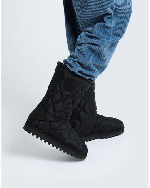 Dolce & Gabbana Black Knee Boots for men
