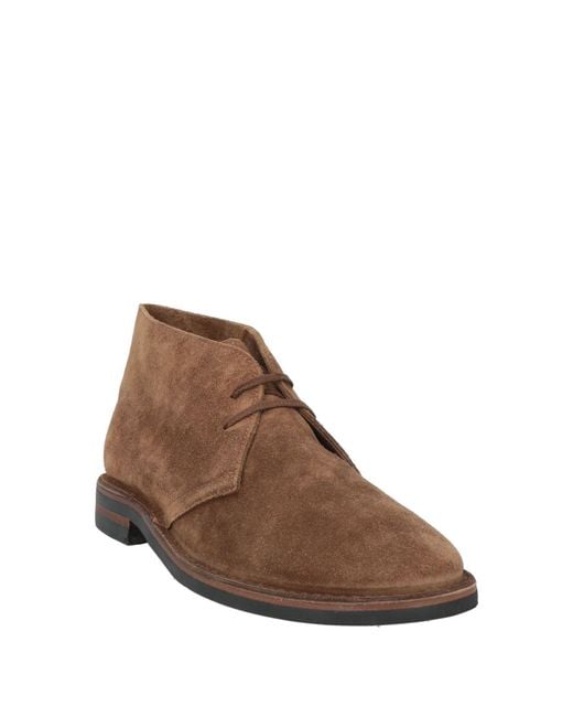 Dondup Brown Ankle Boots Leather for men