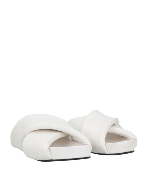 Jil Sander White Sandale