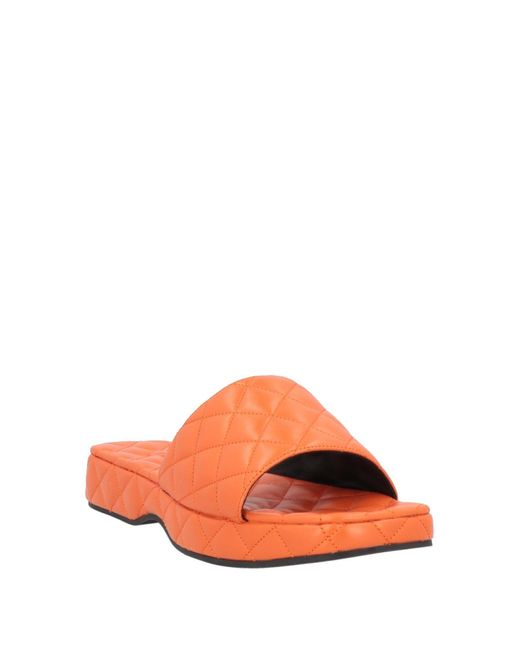 By Far Orange Sandals
